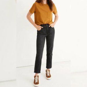 Madewell Black Straight Leg Jeans